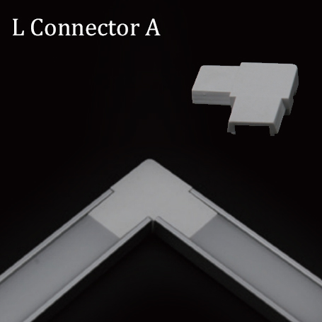 LED Diffuser Channels L/- Plastic Connectors LED Diffuser Channels L/- Plastic Connectors